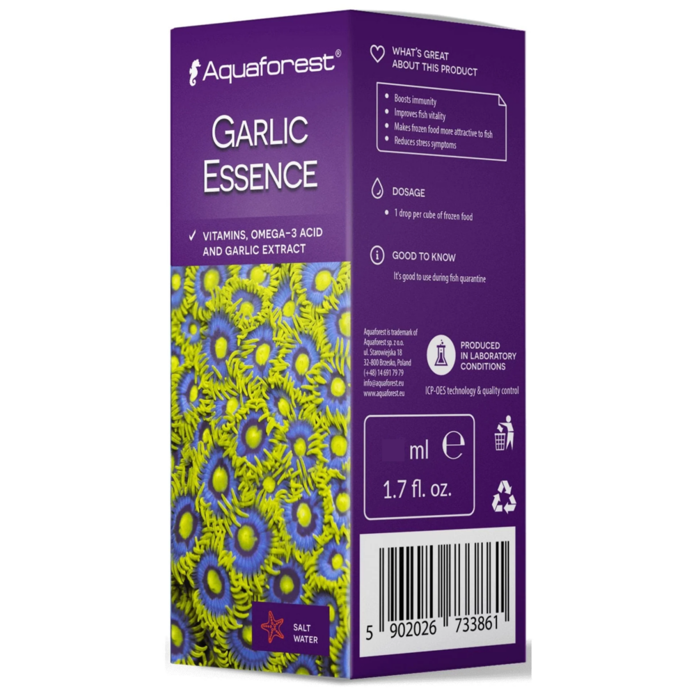 Aquaforest Garlic Essence haltáp kiegészítő fokhagyma kivonattal 10 ml